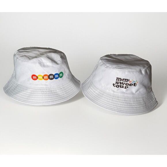 Set of 2 M&M’s Bucket Hats Reversible, Colorful Candy Print M&M’s Sweet Tour - Picture 3 of 4